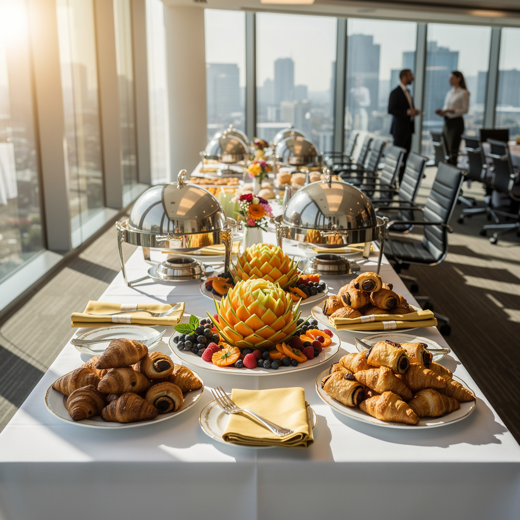 Corporate breakfast buffet